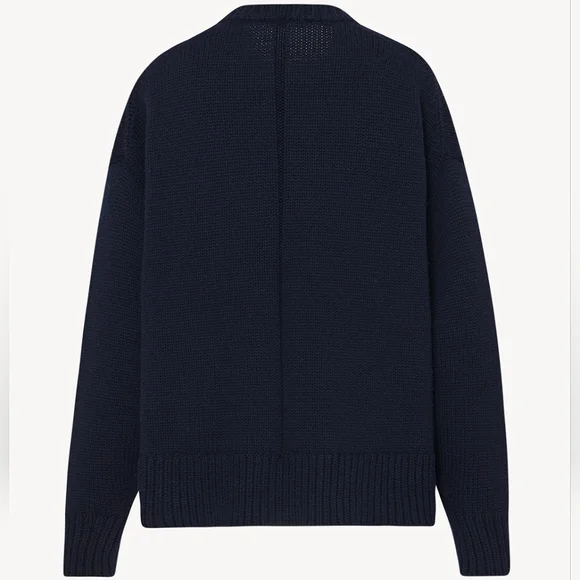 The Row Ophelia Sweater - Dark Navy XL - Wool & Cashmere - Picture 2 of 11